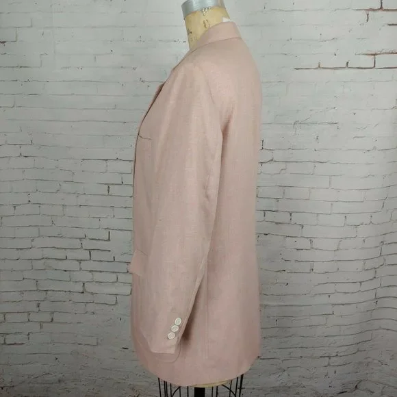 Vintage Glenshire Fine Tailored Clothing Blazer Mens 42 Lined Pink Jacket - Picture 7 of 12